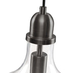 Suspension en verre en forme de cloche auburn INK+IVY