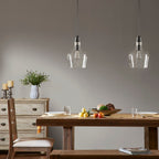 Suspension en verre en forme de cloche auburn INK+IVY