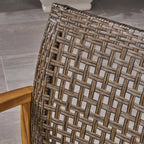 Ensemble de conversation d'extérieur Hampton 4 pièces en acacia par Christopher Knight Home
