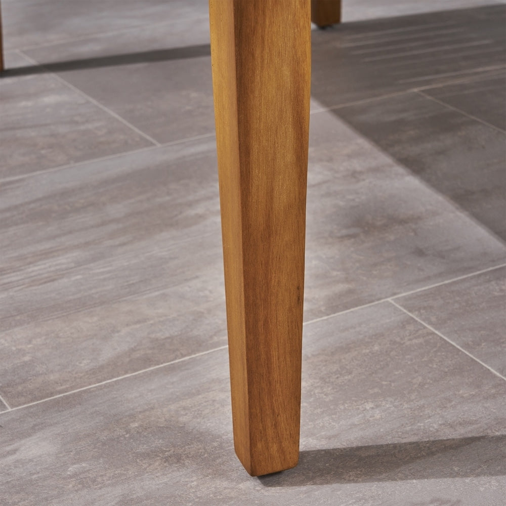 Ensemble de conversation d'extérieur Hampton en bois et osier 6 pièces par Christopher Knight Home