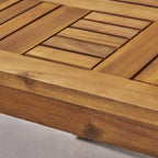 Ensemble de conversation Hampton Outdoor 9 pièces en bois et osier par Christopher Knight Home