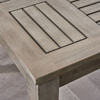 Ensemble de conversation Hampton Outdoor 9 pièces en bois et osier par Christopher Knight Home