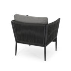 Fauteuil club d'extérieur Handford en corde avec coussins (lot de 2) par Christopher Knight Home