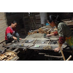 Paravent en bambou fait main de 1,80 m (Chine)