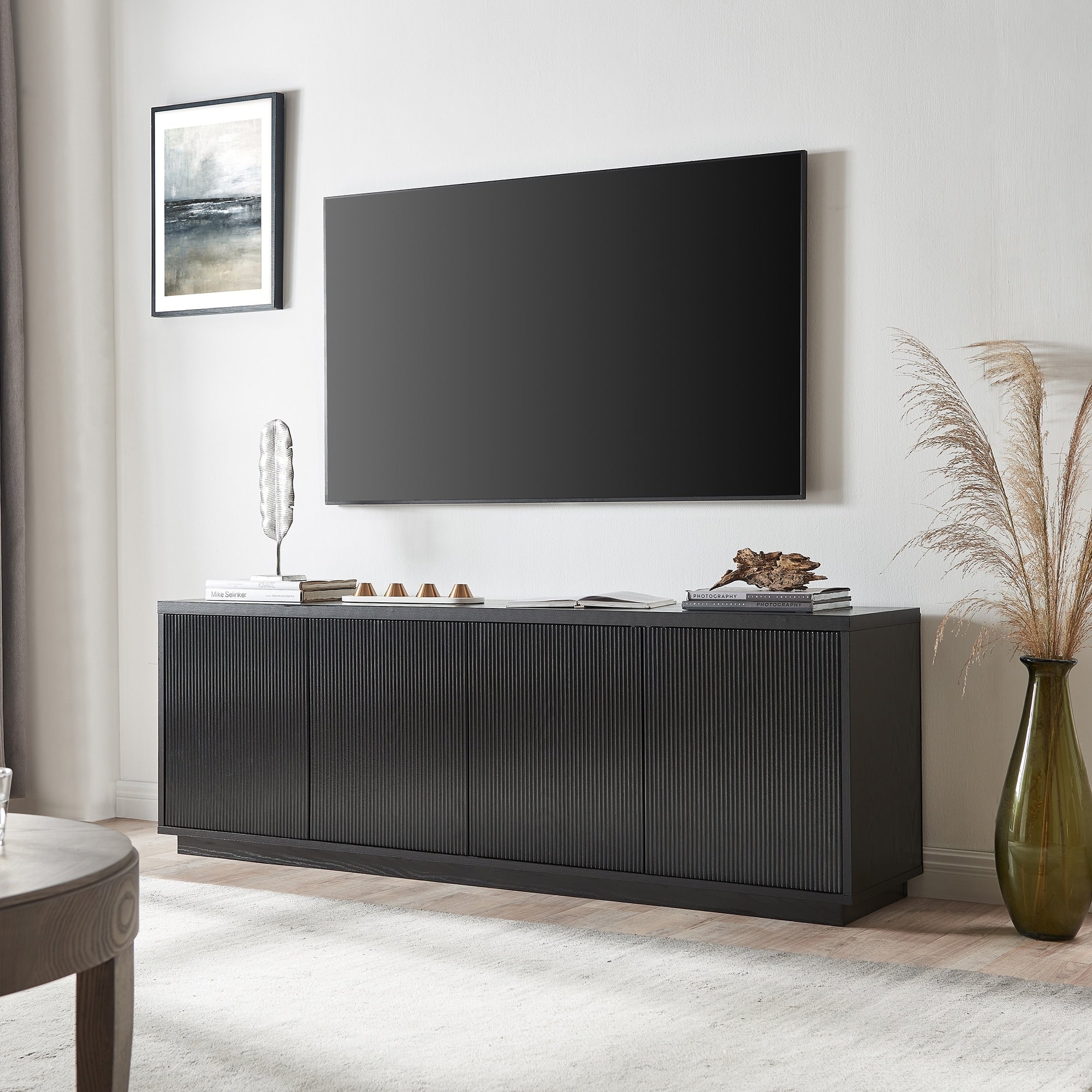Meuble TV rectangulaire Hanson pour téléviseurs jusqu'à 75