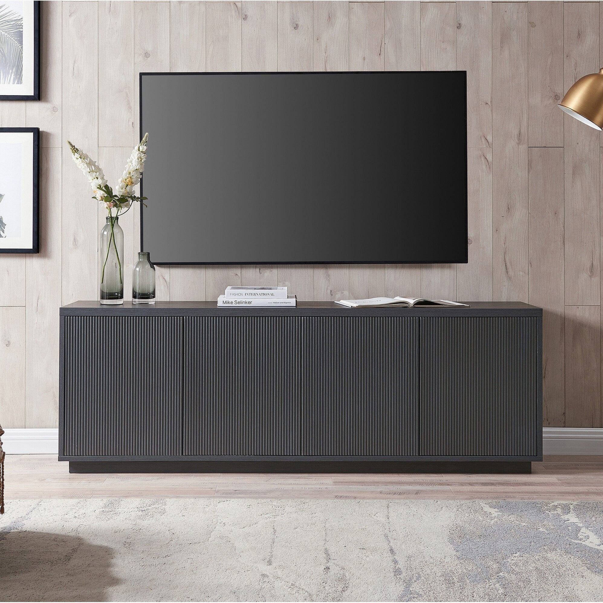 Meuble TV rectangulaire Hanson pour téléviseurs jusqu'à 75