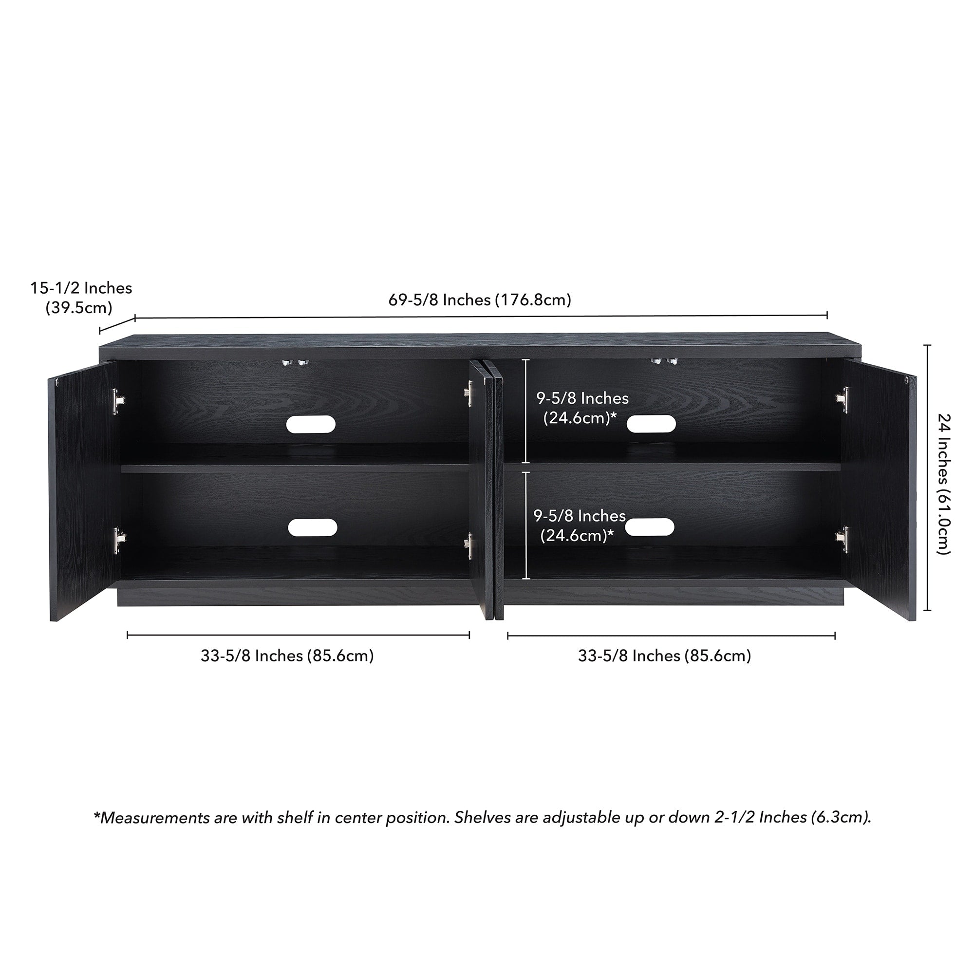 Hanson Rectangular TV Stand for TV's up to 75