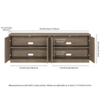 Hanson Rectangular TV Stand for TV's up to 75