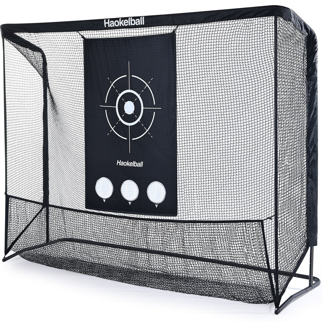 Filet de golf Haokelball 10x7,5 pieds, filet d'entraînement de golf avec toile cible, filet de frappe de golf robuste