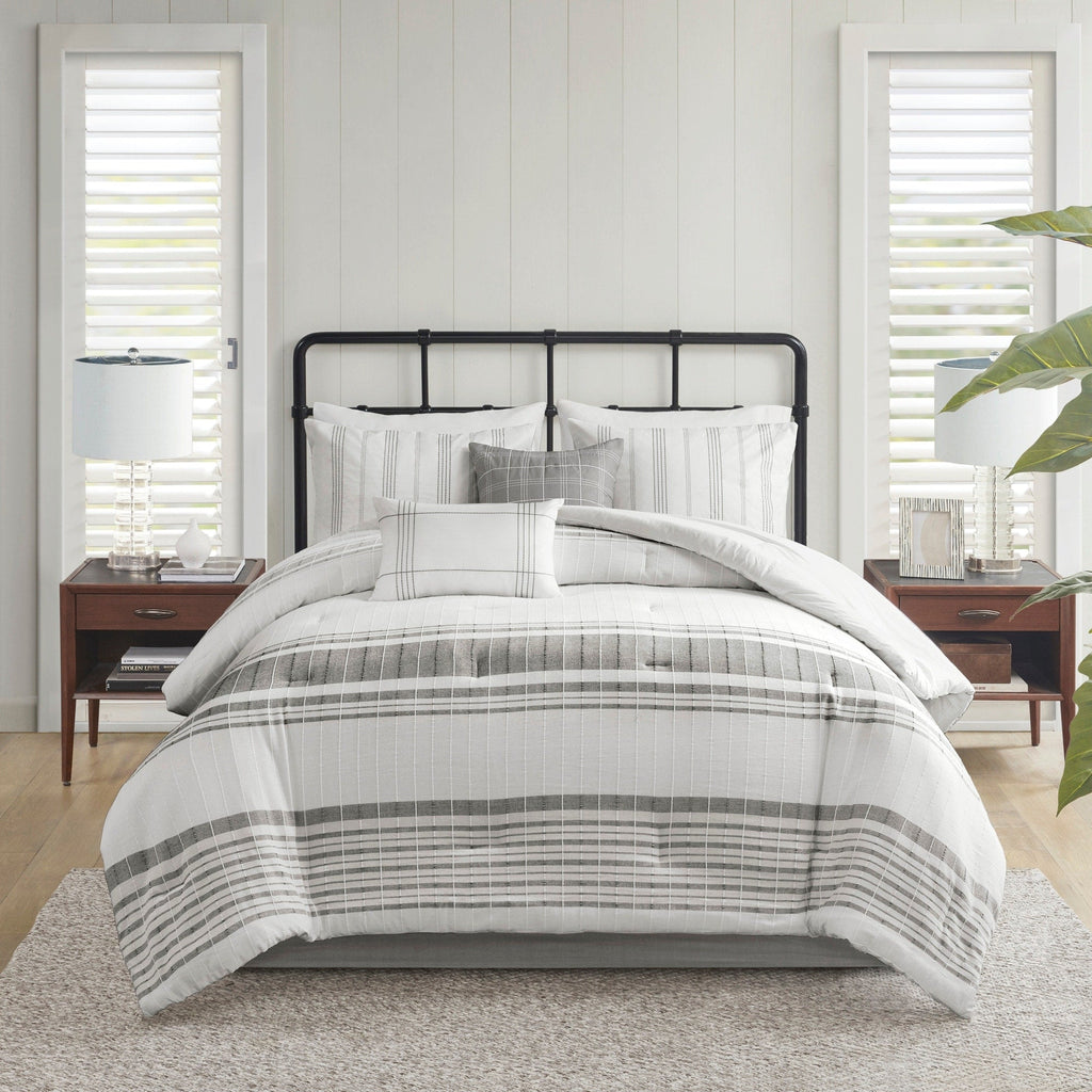 Parure de lit surdimensionnée en coton jacquard Harbor House Morgan, 6 pièces