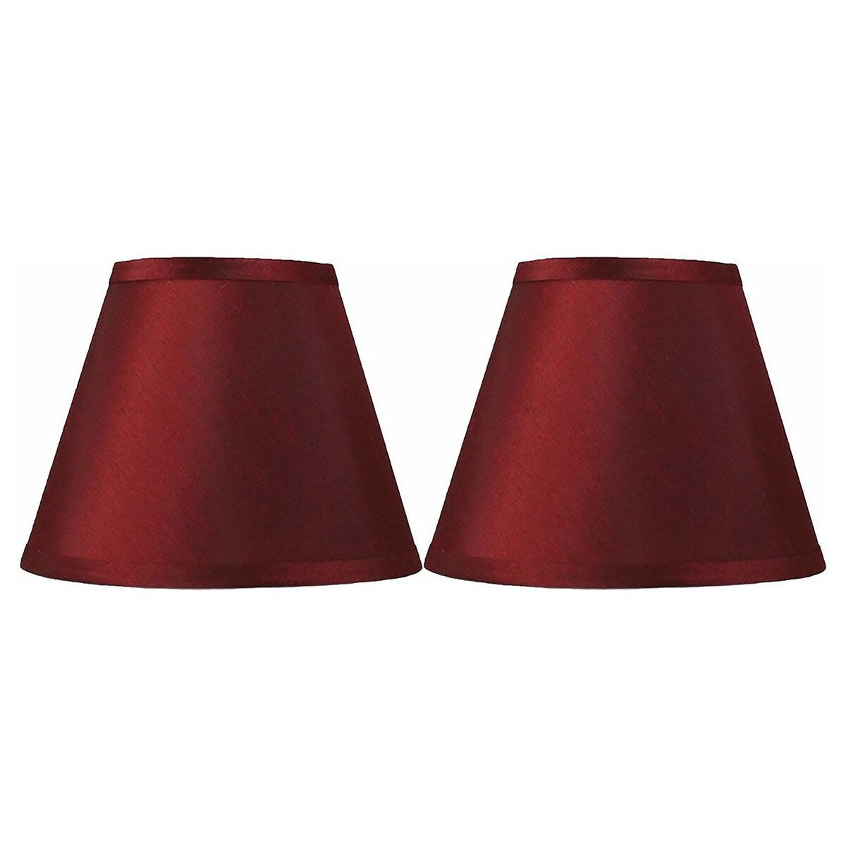 Abat-jour conique en imitation soie à couverture rigide, 12,7 cm en haut, 23,8 cm en bas, 17,8 cm en bas
