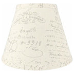 Abat-jour conique en imitation soie à couverture rigide, 12,7 cm en haut, 23,8 cm en bas, 17,8 cm en bas
