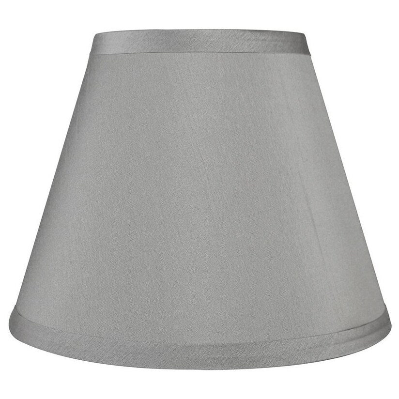Abat-jour conique en imitation soie à couverture rigide, 12,7 cm en haut, 23,8 cm en bas, 17,8 cm en bas