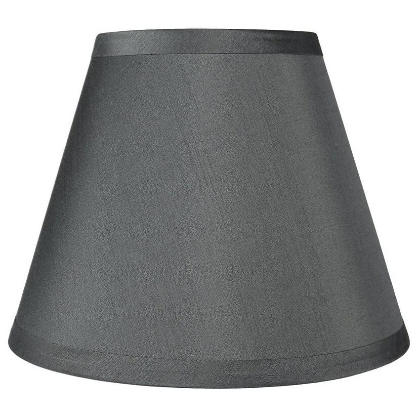 Abat-jour conique en imitation soie à couverture rigide, 12,7 cm en haut, 23,8 cm en bas, 17,8 cm en bas