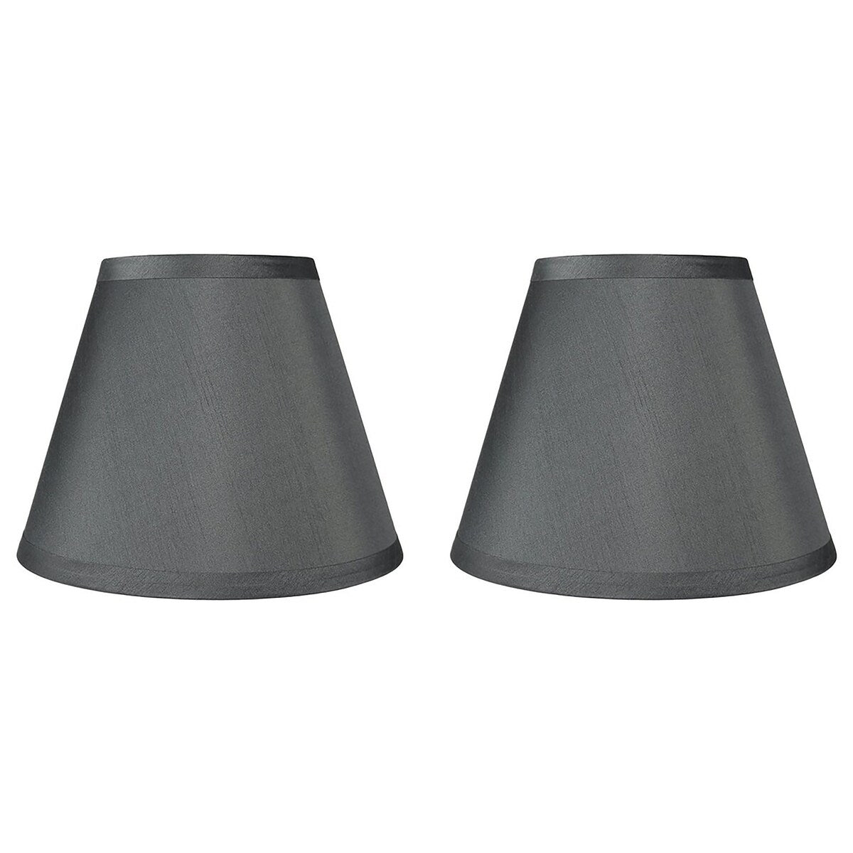 Abat-jour conique en imitation soie à couverture rigide, 12,7 cm en haut, 23,8 cm en bas, 17,8 cm en bas