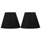 Abat-jour conique en imitation soie à couverture rigide, 12,7 cm en haut, 23,8 cm en bas, 17,8 cm en bas