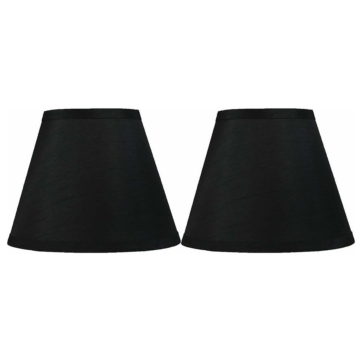 Abat-jour conique en imitation soie à couverture rigide, 12,7 cm en haut, 23,8 cm en bas, 17,8 cm en bas