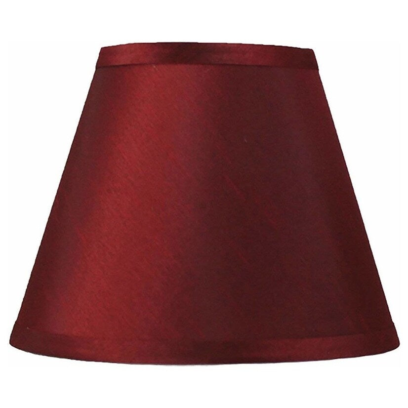 Abat-jour conique en imitation soie à couverture rigide, 12,7 cm en haut, 23,8 cm en bas, 17,8 cm en bas