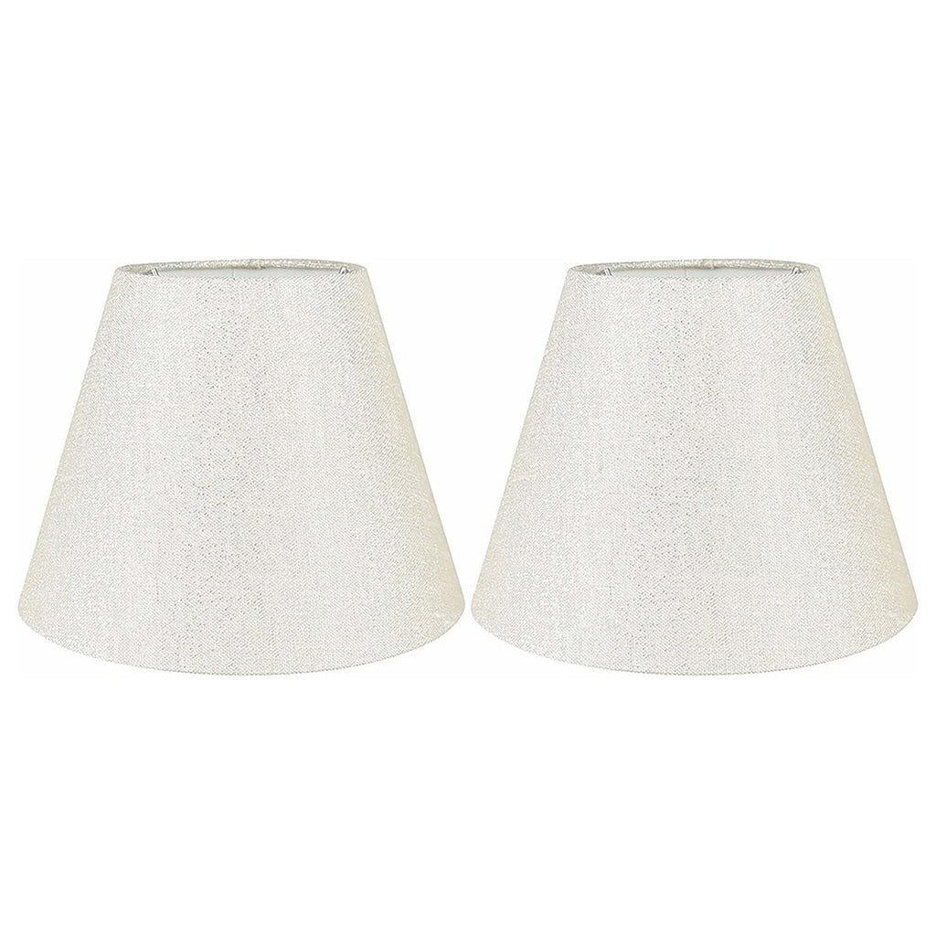 Abat-jour conique en imitation soie à couverture rigide, 12,7 cm en haut, 23,8 cm en bas, 17,8 cm en bas