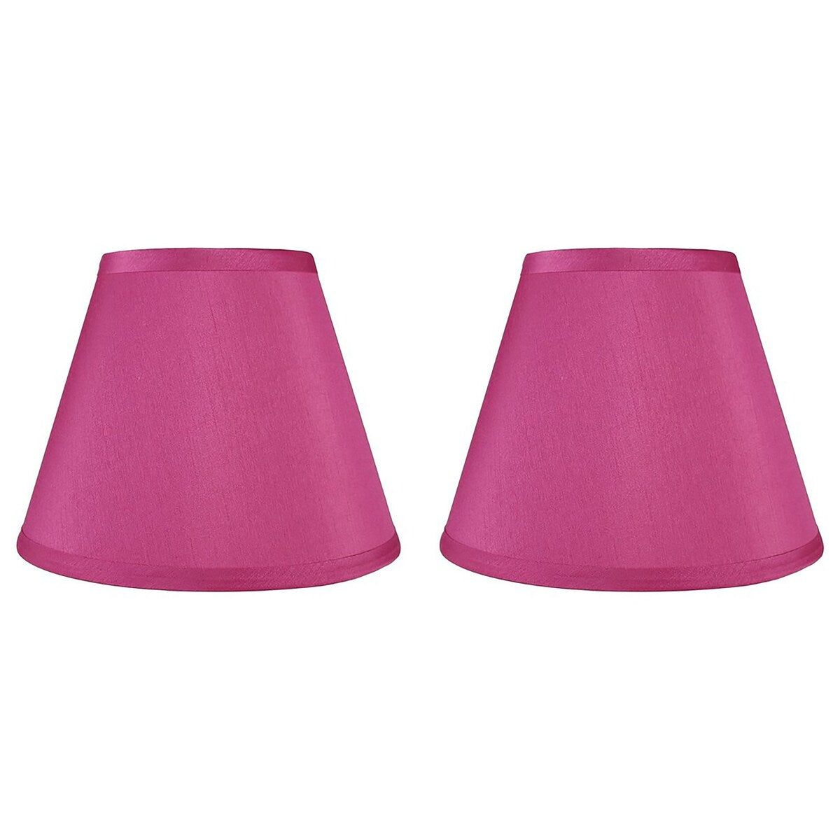 Abat-jour conique en imitation soie à couverture rigide, 12,7 cm en haut, 23,8 cm en bas, 17,8 cm en bas