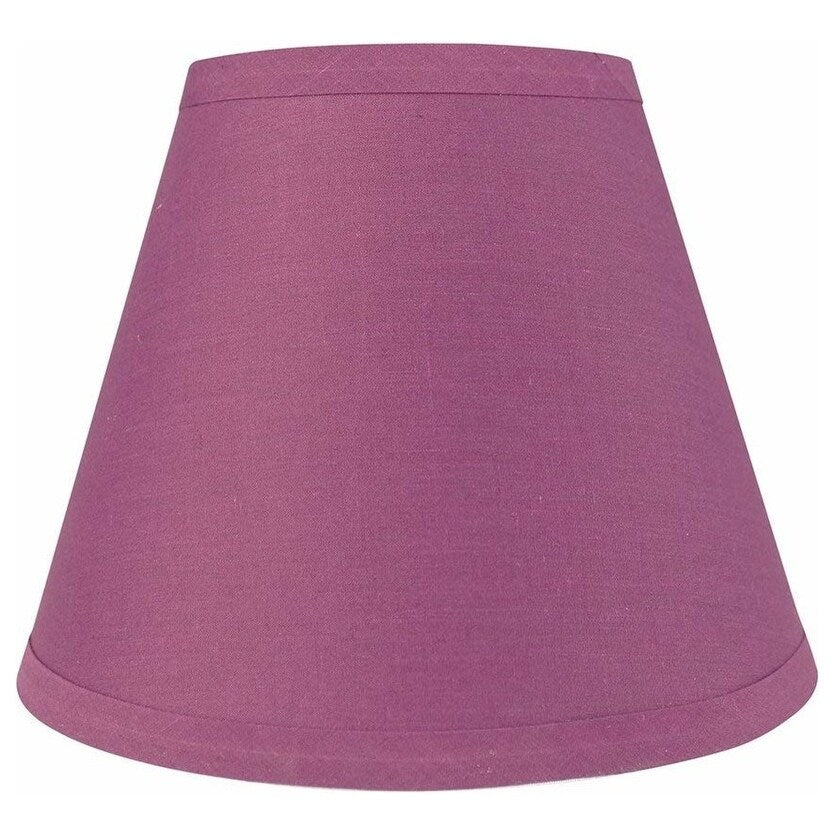 Abat-jour conique en imitation soie à couverture rigide, 12,7 cm en haut, 23,8 cm en bas, 17,8 cm en bas
