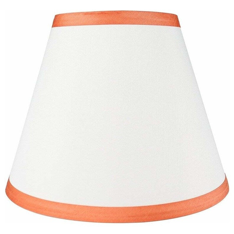 Abat-jour conique en imitation soie à couverture rigide, 12,7 cm en haut, 23,8 cm en bas, 17,8 cm en bas