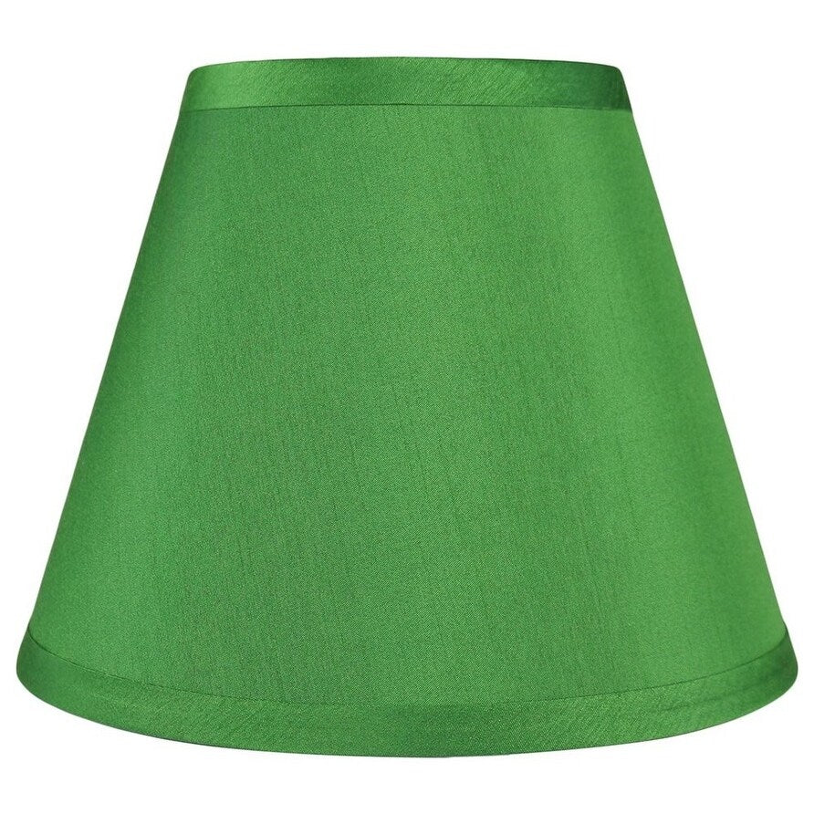 Abat-jour conique en imitation soie à couverture rigide, 12,7 cm en haut, 23,8 cm en bas, 17,8 cm en bas