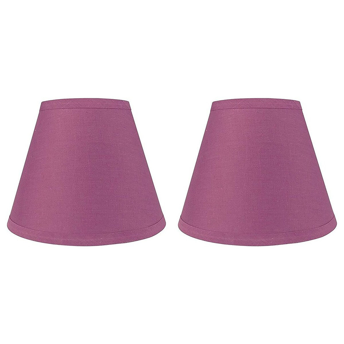 Abat-jour conique en imitation soie à couverture rigide, 12,7 cm en haut, 23,8 cm en bas, 17,8 cm en bas