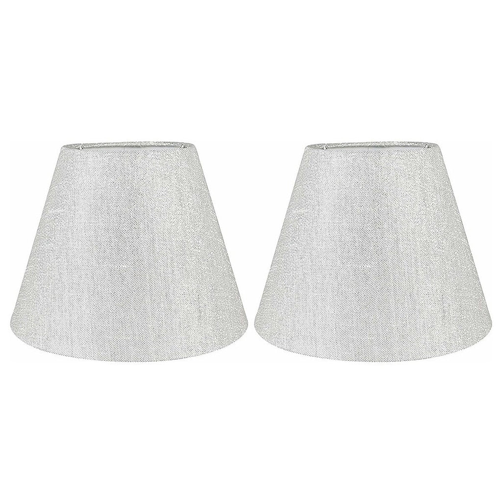 Abat-jour conique en imitation soie à couverture rigide, 12,7 cm en haut, 23,8 cm en bas, 17,8 cm en bas