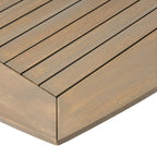 Ensemble de salle à manger d'extérieur Hares Farmhouse en bois d'acacia, 7 pièces, avec coussins, par Christopher Knight Home