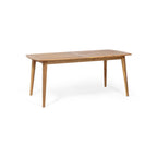 Ensemble de salle à manger d'extérieur Hares Farmhouse en bois d'acacia, 7 pièces, avec coussins, par Christopher Knight Home