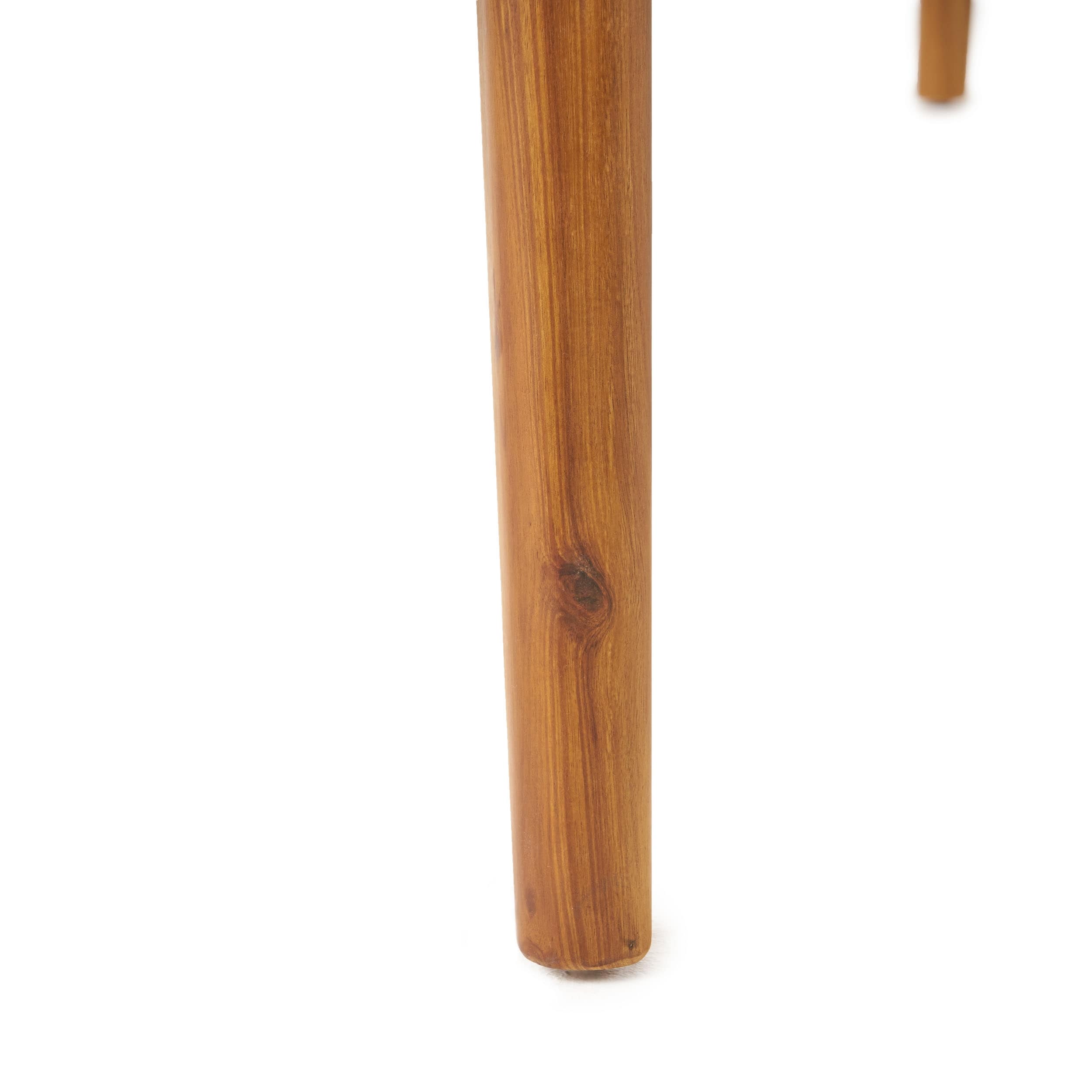 Ensemble de salle à manger d'extérieur Hares Farmhouse en bois d'acacia, 7 pièces, avec coussins, par Christopher Knight Home