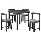 Ensemble de salle à manger rond compact Harrisburg Tobey 5 pièces