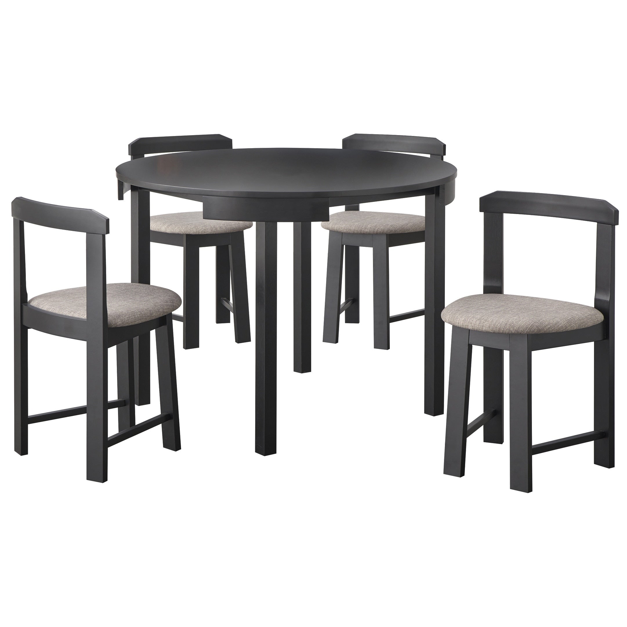 Ensemble de salle à manger rond compact Harrisburg Tobey 5 pièces