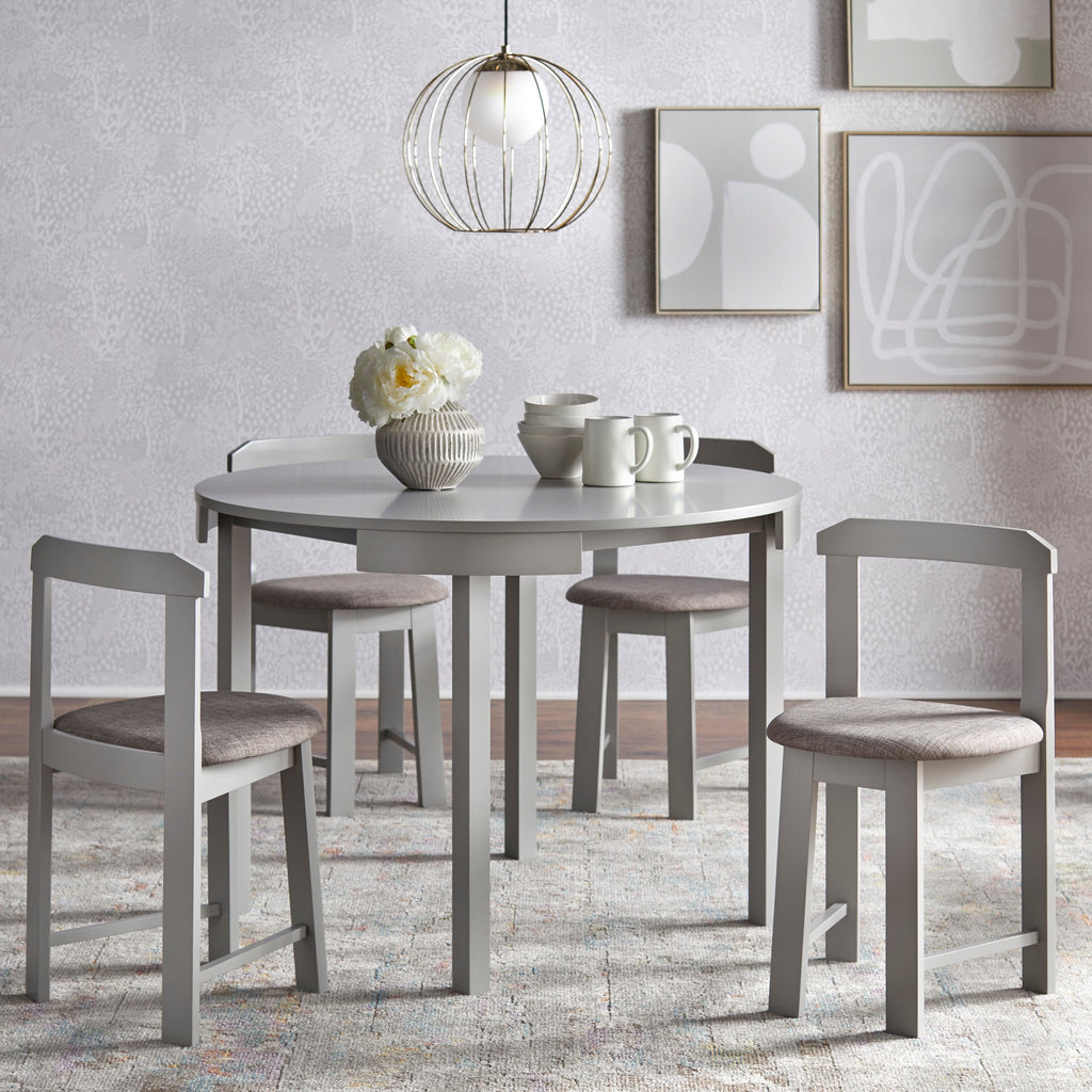 Ensemble de salle à manger rond compact Harrisburg Tobey 5 pièces