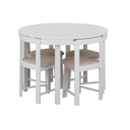 Ensemble de salle à manger rond compact Harrisburg Tobey 5 pièces