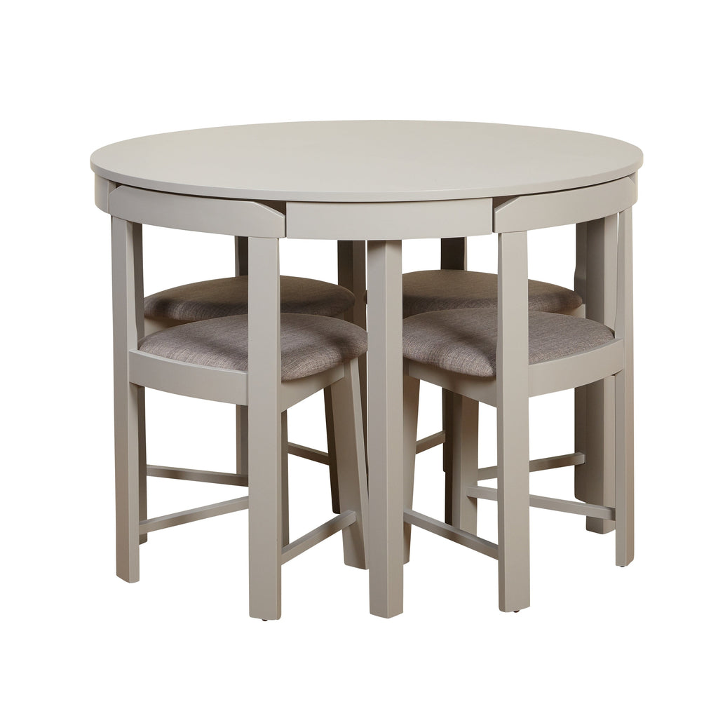 Ensemble de salle à manger rond compact Harrisburg Tobey 5 pièces