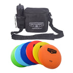 Coffret de démarrage pour disc golf Hathaway avec 6 disques et étui – 150-170 grammes, 8,25 pouces – Multicolore