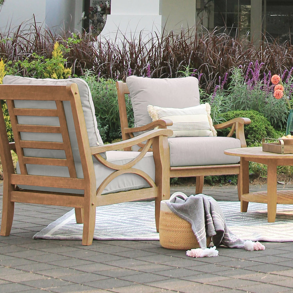 Ensemble de conversation de patio Cambridge Casual Lowell 5 pièces en teck