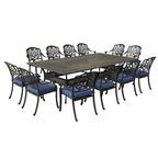 Ensemble de salle à manger Manasquan 13 pièces en aluminium bronze par Havenside Home
