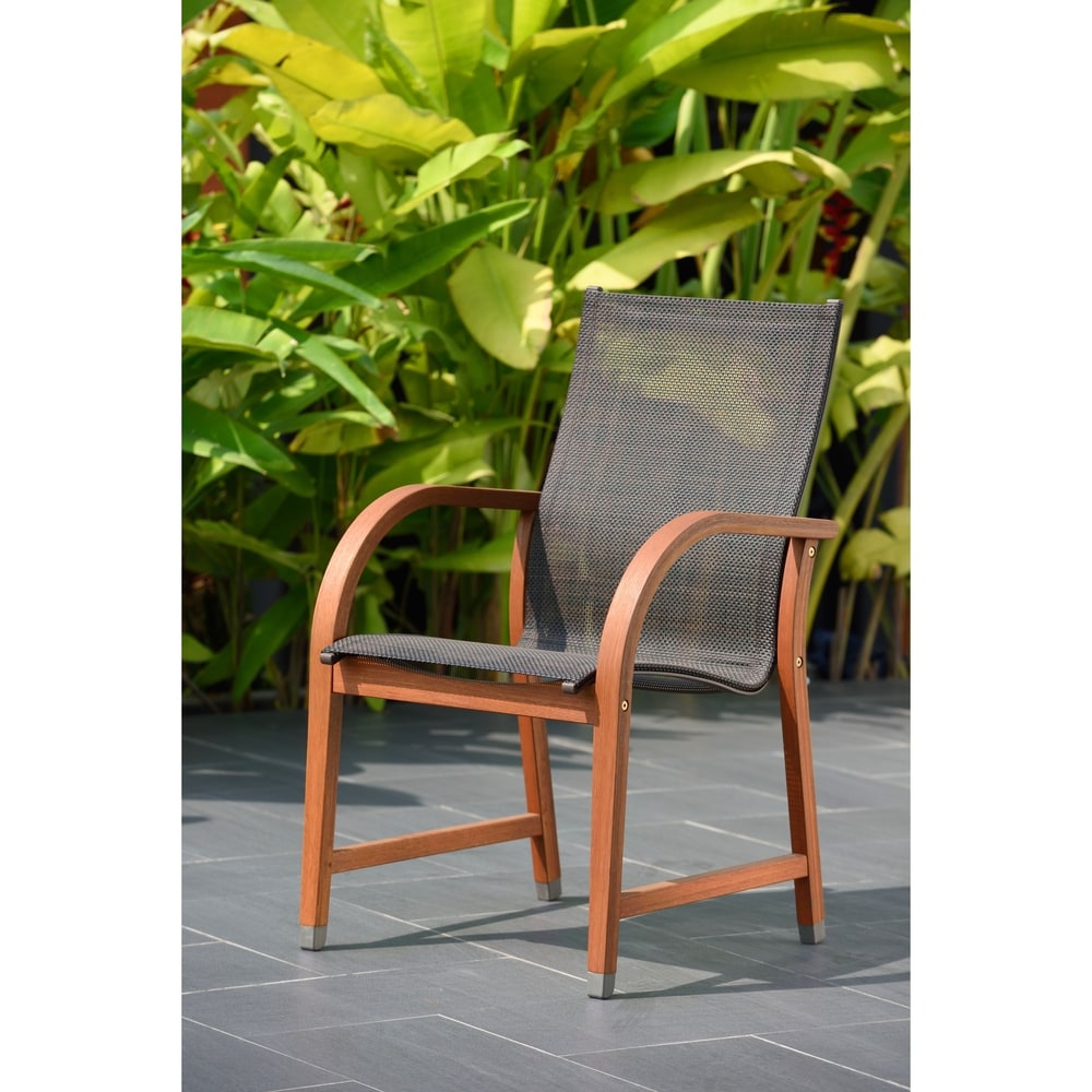 Ensemble de salle à manger d'extérieur Amazonia Miller 7 pièces en bois certifié FSC - 7 pièces
