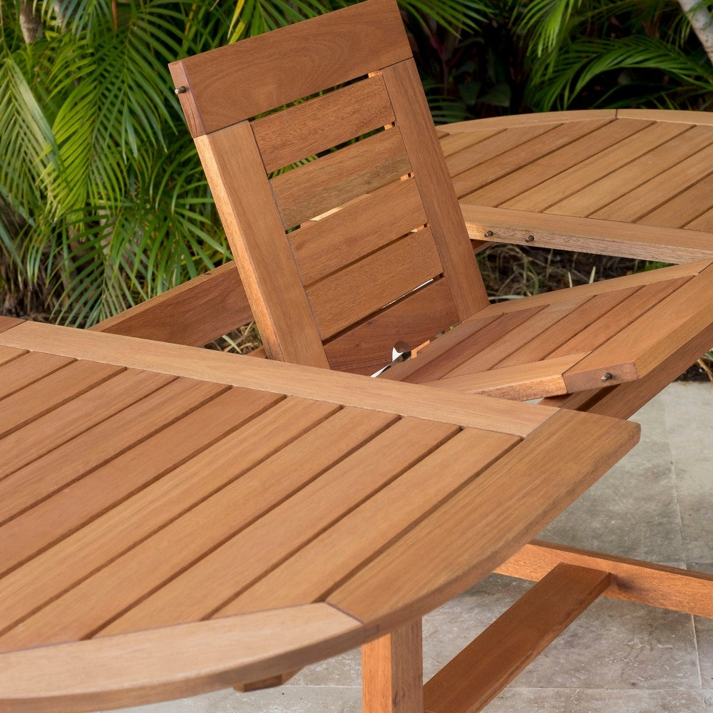 Ensemble de salle à manger d'extérieur Amazonia Miller 7 pièces en bois certifié FSC - 7 pièces