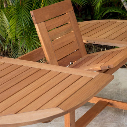 Ensemble de salle à manger d'extérieur Amazonia Miller 7 pièces en bois certifié FSC - 7 pièces
