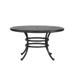 Ensemble de salle à manger rond en aluminium bronze vieilli South Ponto 5 pièces avec chaises pivotantes par Havenside Home