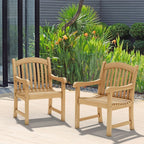 Ensemble de salle à manger d'extérieur extensible en teck Amazonia FSC - 9 pièces