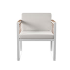Chaises longues d'extérieur rembourrées en bois naturel SEI Furniture (lot de 2)