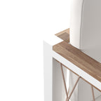 Chaises longues d'extérieur rembourrées en bois naturel SEI Furniture (lot de 2)