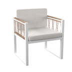 Chaises longues d'extérieur rembourrées en bois naturel SEI Furniture (lot de 2)