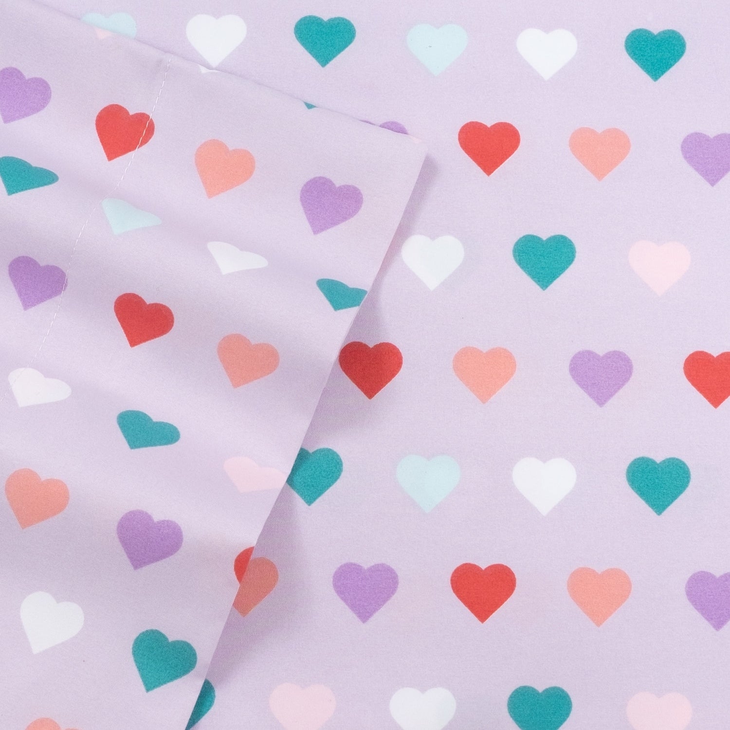 Parure de draps Hearts de Sweet Home Collection - Multi