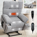 Fauteuils inclinables électriques à double moteur et massage thermique, position infinie, jusqu'à 350 lb, avec télécommande